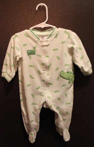 Boy Size 9m Carters Alligator Layette Zip Up