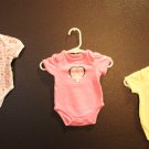 Girl Sz Newborn 3-pc Small Wonders Onesie Collection Set