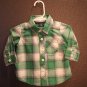 Boy Sz 3/6m GAP Long Sleeve Collar Plaid Dress Top