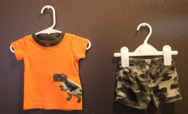 Boy Sz 3m Carters 2-pc Summer Set Short Sleeve Top & Pair of Shorts