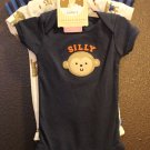 Boy Sz 0/3m NWT Child of Mine by Carters New Onesies Short Sleeve Football Theme