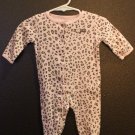 Girl Sz 3m Carters Leopard Pink Layette