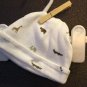 Boy Sz 3m Carters Long Sleeve Onesie & Matching Cap Set with Alligator, Elephant and Giraffe Print