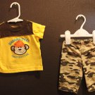 Boy Sz 3m 2-pc Child of Mine by Carters Top & Bottom Set Camo