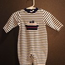 Boy Sz 0/3m First Impressions Layette Tug Boat Navy Classic