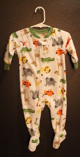 Boy Sz 6m Carters Dinosaur Print Super-Comfy Layette