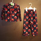 Boy Sz 3T Sesame Street Elmo Pajama Set Long Sleeve Top and Bottom