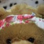 Girl Sz 0/24m Headband Soft Elastic and White with Pink Flowers