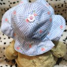 Girl Sz 0/6m Handmade Blue Bonnet