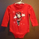 Girl Sz 18m Disney Minnie Mouse Long Sleeve Dress Onesie Top