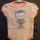 Girl Sz 6/12m NWT Old Navy Onesie Short Sleeve Pink Paris