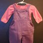 Girl Sz 9m Lullaby Club & Oshkosh 2-Pc Set Overall & Long Sleeve Onesie Collection