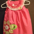 Girl Sz 12m Bonnie Baby Pink Lady Bug Flower Summer Dress