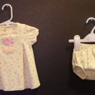 Girl Sz 3m Carters Sun Dress Yellow with Flowers