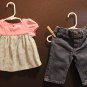 Girl Sz 9m 2-Pc Top & Blue Jean Set by Genuine Kids by Oshkosh & Cherokee