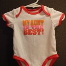 Girl Sz 3m "My Aunt is the Best" Onesie by Carters