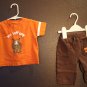 Boy Sz 3/6m 2-pc Gymboree & Carters Set Short Sleeve Top & Bottom Pant
