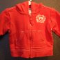 Boy Sz 3/6m GAP Red Jacket Hood Zip Up & Front Pockets All Season