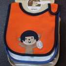 NWT 3-Pack Bibs by Child of Mine Foot Theme Boy