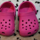 Girl Sz 7 Crocs Toddler Shoe in Pink