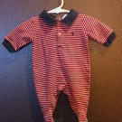 Boy Sz 3m Ralph Lauren Layette Striped Blue, Red & White