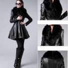 trench coat with fur