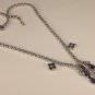 Vintage Sky & Sapphire Blue Pronge Set Rhinestone Necklace
