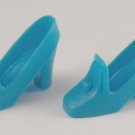 Vintage Barbie Blue Pilgrim Shoes - Excellent