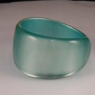Vintage Lucite Blue Moon Bangle Bracelet