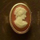 1970  VINTAGE AVON CAMEO SOLID PERFUME RING