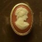 1970 VINTAGE AVON CAMEO SOLID PERFUME RING