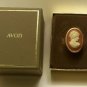 1970 VINTAGE AVON CAMEO SOLID PERFUME RING
