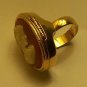 1970 VINTAGE AVON CAMEO SOLID PERFUME RING