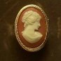 1970 VINTAGE AVON CAMEO SOLID PERFUME RING