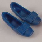 Vintage Barbie / Stacy Blue Low Bow Shoes - Japan - NM