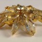 Vintage D&E JULIANNE STYLE Sparkling Clear Rhinestone Brooch Pin