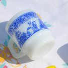 FIRE KING Milk White Mug With Blue Willow Design - - Clean/No Chips - -