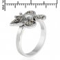 925 Sterling Silver Ring With Marcasites