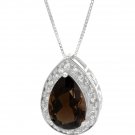 Necklace With 6.60ctw Cubic zirconia and Topaz 925 Sterling silver
