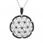 Necklace With 6.10ctw Cubic zirconia in 925 Sterling silver.