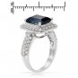 925 Sterling Silver Ring With 5.2ctw Genuine Topazes