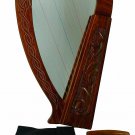 Celtic Irish Baby Harp 12 Strings Solid RoseWood Free Bag, Strings & Tuning Key