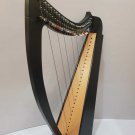 27 Strings Lever Harp Folk Harp Solid Wood Black, Free Bag, Extra String Set 27 Strings Lever Harp Folk Harp Solid Wood Black, Free Bag, Extra String Set