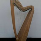 27 Strings Levers Ash wood Celtic Irish Harp, Bag