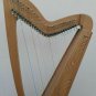 27 Strings Levers Ash wood Celtic Irish Harp, Bag