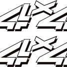 Chevy/Ford/GMC 4x4 Truck Decal/Sticker X2!