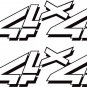 Chevy/Ford/GMC 4x4 Truck Decal/Sticker X2!