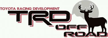 Toyota TRD White Tail Deer Hunting All Terrain Off Road Sport 4x4 Tundra/Tacoma Truck Decal/Sticker