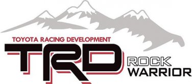 Toyota TRD Rock Warrior All Terrain Mountain Off Road Sport 4x4 Tundra/Tacoma Truck Decal/StickerX2