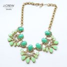 NEW multicolor GREEN Flower PENDANT  NECKLACE. GREAT GIFT FOR  Holiday Season.